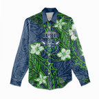Personalised Canberra Raiders Women Casual Shirt Polynesian Tribal Pattern With Rugby Viking Mascot Art