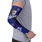 Personalised Canterbury-Bankstown Bulldogs Arm Sleeves Polynesian Tribal Pattern With Rugby Bulldog Mascot Art