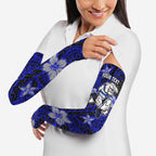 Personalised Canterbury-Bankstown Bulldogs Arm Sleeves Polynesian Tribal Pattern With Rugby Bulldog Mascot Art
