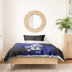 Personalised Canterbury-Bankstown Bulldogs Bedding Set Polynesian Tribal Pattern With Rugby Bulldog Mascot Art