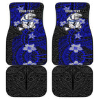 Personalised Canterbury-Bankstown Bulldogs Car Mats Polynesian Tribal Pattern With Rugby Bulldog Mascot Art