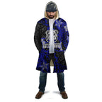 Personalised Canterbury-Bankstown Bulldogs Cloak Polynesian Tribal Pattern With Rugby Bulldog Mascot Art