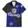 Personalised Canterbury-Bankstown Bulldogs Hawaiian Shirt Polynesian Tribal Pattern With Rugby Bulldog Mascot Art