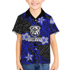 Personalised Canterbury-Bankstown Bulldogs Hawaiian Shirt Polynesian Tribal Pattern With Rugby Bulldog Mascot Art