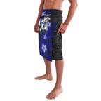 Personalised Canterbury-Bankstown Bulldogs Lavalava Polynesian Tribal Pattern With Rugby Bulldog Mascot Art