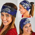 Personalised Canterbury-Bankstown Bulldogs Neck Gaiter Polynesian Tribal Pattern With Rugby Bulldog Mascot Art
