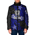 Personalised Canterbury-Bankstown Bulldogs Padded Jacket Polynesian Tribal Pattern With Rugby Bulldog Mascot Art