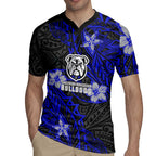 Personalised Canterbury-Bankstown Bulldogs Rugby Jersey Polynesian Tribal Pattern With Rugby Bulldog Mascot Art