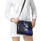 Personalised Canterbury-Bankstown Bulldogs Shoulder Handbag Polynesian Tribal Pattern With Rugby Bulldog Mascot Art