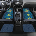 Personalised Gold Coast Titans Car Mats Polynesian Tribal Pattern With Rugby Titan Mascot Art