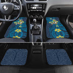 Personalised Gold Coast Titans Car Mats Polynesian Tribal Pattern With Rugby Titan Mascot Art