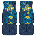 Personalised Gold Coast Titans Car Mats Polynesian Tribal Pattern With Rugby Titan Mascot Art