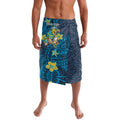 Personalised Gold Coast Titans Lavalava Polynesian Tribal Pattern With Rugby Titan Mascot Art
