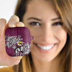 Personalised Manly Warringah Sea Eagles AirPods Case Polynesian Tribal Pattern With Rugby Sea Eagle Mascot Art