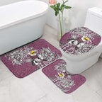 Personalised Manly Warringah Sea Eagles Bathroom Set Polynesian Tribal Pattern With Rugby Sea Eagle Mascot Art