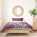 Personalised Manly Warringah Sea Eagles Bedding Set Polynesian Tribal Pattern With Rugby Sea Eagle Mascot Art