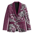 Personalised Manly Warringah Sea Eagles Blazer Polynesian Tribal Pattern With Rugby Sea Eagle Mascot Art