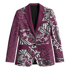 Personalised Manly Warringah Sea Eagles Blazer Polynesian Tribal Pattern With Rugby Sea Eagle Mascot Art