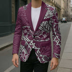 Personalised Manly Warringah Sea Eagles Blazer Polynesian Tribal Pattern With Rugby Sea Eagle Mascot Art