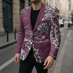 Personalised Manly Warringah Sea Eagles Blazer Polynesian Tribal Pattern With Rugby Sea Eagle Mascot Art