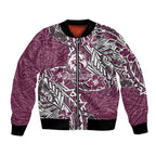 Personalised Manly Warringah Sea Eagles Bomber Jacket Polynesian Tribal Pattern With Rugby Sea Eagle Mascot Art