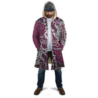 Personalised Manly Warringah Sea Eagles Cloak Polynesian Tribal Pattern With Rugby Sea Eagle Mascot Art