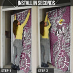 Personalised Manly Warringah Sea Eagles Door Cover Polynesian Tribal Pattern With Rugby Sea Eagle Mascot Art