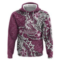 Personalised Manly Warringah Sea Eagles Hoodie Polynesian Tribal Pattern With Rugby Sea Eagle Mascot Art