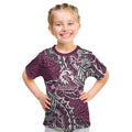 Personalised Manly Warringah Sea Eagles Kid T Shirt Polynesian Tribal Pattern With Rugby Sea Eagle Mascot Art