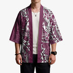 Personalised Manly Warringah Sea Eagles Kimono Polynesian Tribal Pattern With Rugby Sea Eagle Mascot Art