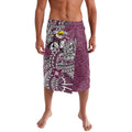 Personalised Manly Warringah Sea Eagles Lavalava Polynesian Tribal Pattern With Rugby Sea Eagle Mascot Art