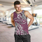 Personalised Manly Warringah Sea Eagles Men Tank Top Polynesian Tribal Pattern With Rugby Sea Eagle Mascot Art