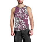 Personalised Manly Warringah Sea Eagles Men Tank Top Polynesian Tribal Pattern With Rugby Sea Eagle Mascot Art