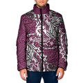 Personalised Manly Warringah Sea Eagles Padded Jacket Polynesian Tribal Pattern With Rugby Sea Eagle Mascot Art