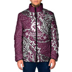 Personalised Manly Warringah Sea Eagles Padded Jacket Polynesian Tribal Pattern With Rugby Sea Eagle Mascot Art