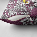 Personalised Manly Warringah Sea Eagles Pillow Cover Polynesian Tribal Pattern With Rugby Sea Eagle Mascot Art