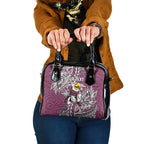 Personalised Manly Warringah Sea Eagles Shoulder Handbag Polynesian Tribal Pattern With Rugby Sea Eagle Mascot Art