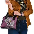 Personalised Manly Warringah Sea Eagles Shoulder Handbag Polynesian Tribal Pattern With Rugby Sea Eagle Mascot Art
