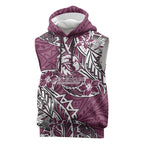 Personalised Manly Warringah Sea Eagles Sleeveless Hoodie Polynesian Tribal Pattern With Rugby Sea Eagle Mascot Art