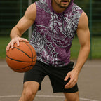 Personalised Manly Warringah Sea Eagles Sleeveless Hoodie Polynesian Tribal Pattern With Rugby Sea Eagle Mascot Art