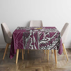 Personalised Manly Warringah Sea Eagles Tablecloth Polynesian Tribal Pattern With Rugby Sea Eagle Mascot Art