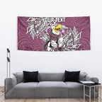 Personalised Manly Warringah Sea Eagles Tapestry Polynesian Tribal Pattern With Rugby Sea Eagle Mascot Art