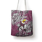 Personalised Manly Warringah Sea Eagles Tote Bag Polynesian Tribal Pattern With Rugby Sea Eagle Mascot Art