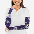 Personalised Melbourne Storm Arm Sleeves Polynesian Tribal Pattern With Rugby Storm Man Mascot Art