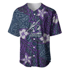 Personalised Melbourne Storm Baseball Jersey Polynesian Tribal Pattern With Rugby Storm Man Mascot Art