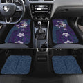 Personalised Melbourne Storm Car Mats Polynesian Tribal Pattern With Rugby Storm Man Mascot Art