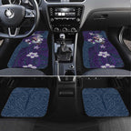 Personalised Melbourne Storm Car Mats Polynesian Tribal Pattern With Rugby Storm Man Mascot Art