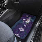 Personalised Melbourne Storm Car Mats Polynesian Tribal Pattern With Rugby Storm Man Mascot Art