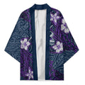 Personalised Melbourne Storm Kimono Polynesian Tribal Pattern With Rugby Storm Man Mascot Art