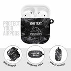 Personalized Penrith Panthers AirPods Case Graffiti Grunge Abstract Urban Street Style Design